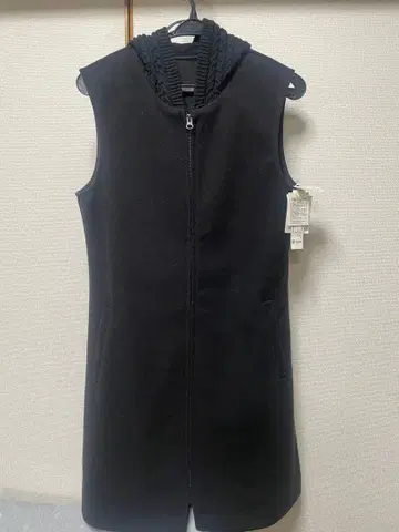 택 포함 새상품 미사용 긴자 매기 구매 롱 베스트 튜닉 블랙