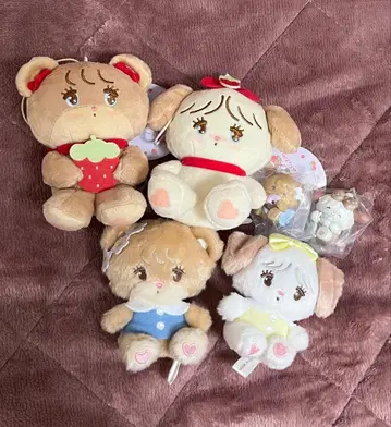 mikko 라떼 수플레 봉제 인형 2 냠냠 파티 딸기 마스코트