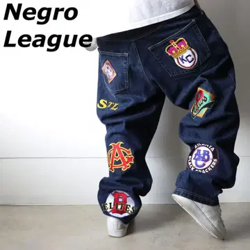 NLB 블랙 니그로 리그 와펜 데님 36