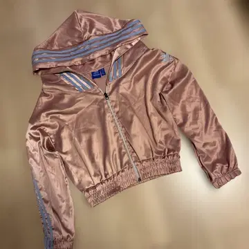 adidas 트랙 저리 후드티 새틴 핑크