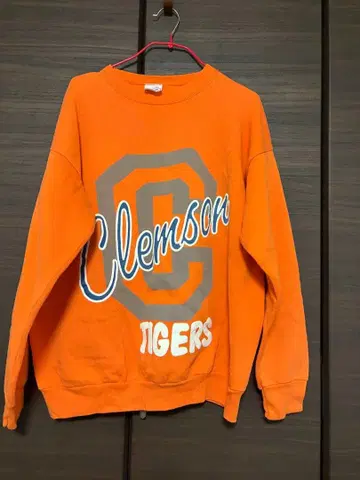 tultex Clemson Tigers 오렌지 맨투맨