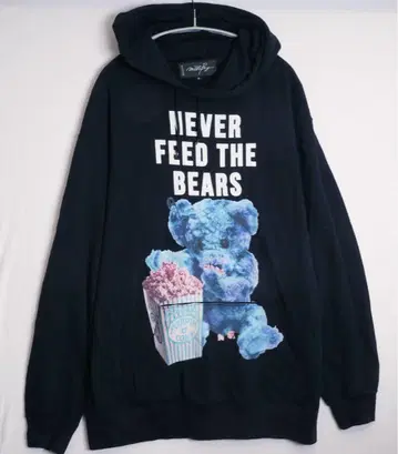 MILK BOY 밀크보이 테디베어 후드티 L 사이즈 BLACK