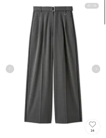 릴리 브라운 하트 참 사이드 라인 팬츠