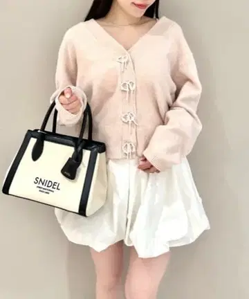 SNIDEL 펄 버튼 가디건