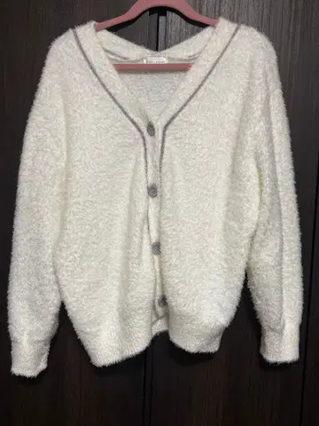 SNIDEL HOME 복슬복슬 가디건 화이트