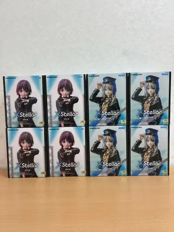 걸즈밴드크라이XStellar 이세리 니나 카와라기 모모카 피규어 8개
