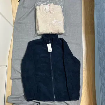 UNIQLO 플러피 플리스 풀 지퍼 자켓 XXL 2색 세트