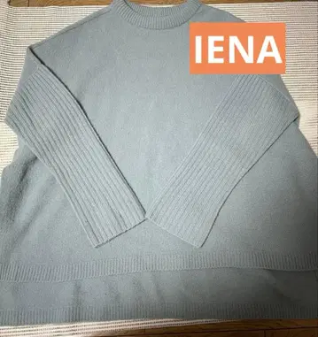 IENA 울 캐시미어 겨드랑이 슬릿 크루넥 풀오버