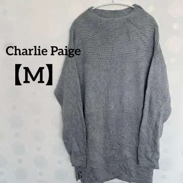 새상품급 Charlie Paige [ M ] 그레이 긴팔 스웨터