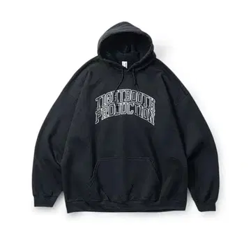 타이트 부스 칼리지 로고 후디 L 사이즈 블랙