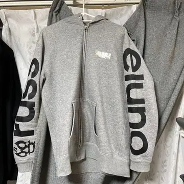 RUSSELLUNO 그레이 집업 후드티