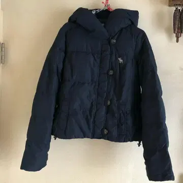 아바클로 숏 다운 자켓 M 네이비