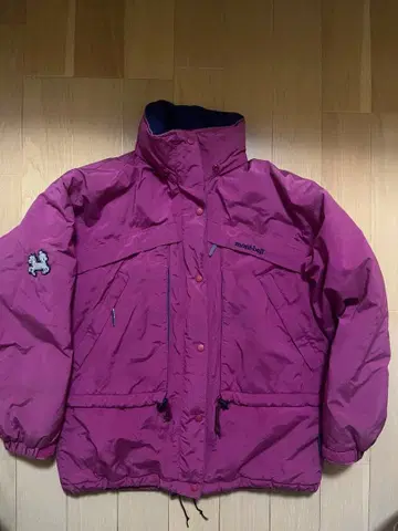 mont-bell 나일론 자켓 퍼플 기믹