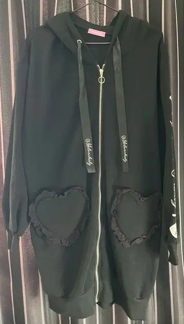 아베일 토끼 귀 후드 원피스 지뢰계 빅 사이즈