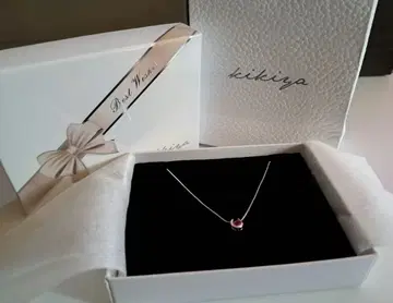kikiyo 실버 목걸이 핑크