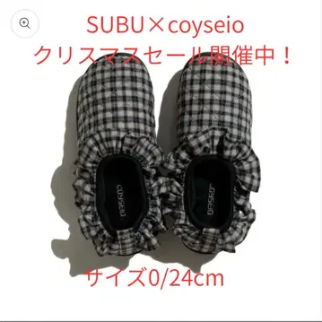 SUBU COYSEIO FLUFF CHECK PADDING SHOES