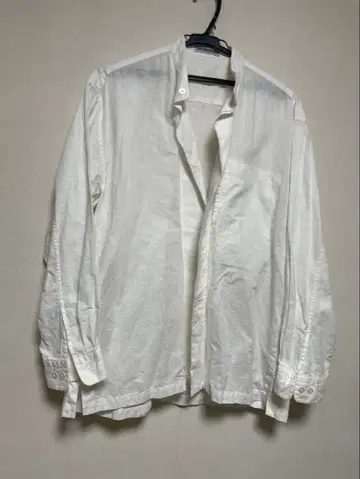 ISSEY MIYAKE MEN 화이트 긴팔 셔츠