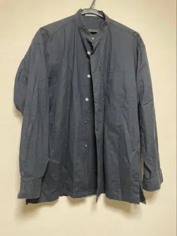 ISSEY MIYAKE MEN 다크 그레이 긴팔 셔츠