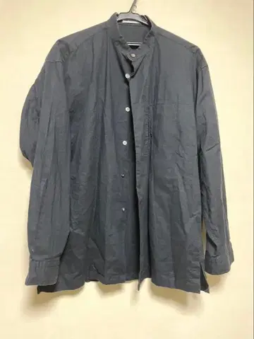 ISSEY MIYAKE MEN 다크 그레이 긴팔 셔츠