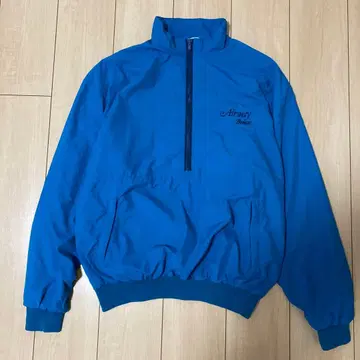 유로 빈티지 80s 나일론 풀오버 자켓 하프 지퍼