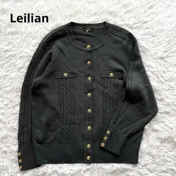 레리안 가디건 골드 버튼 9호 니트 스웨터 케이블 짜임 겉옷