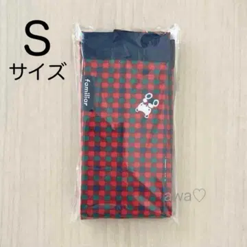 새상품 미개봉 파밀리아 빨간색 체크 에코백