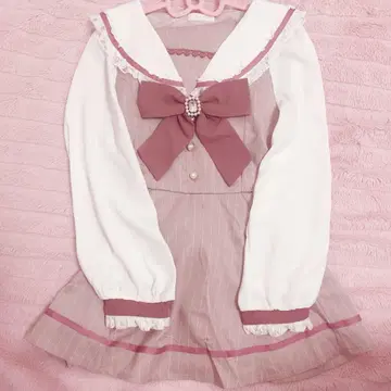 LIZLISA 리즈리사 세일러 카라 Setup 핑크 가격 인하