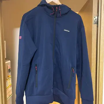 BRIEFING 후드 부착 네이비 자켓 네이비