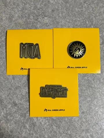 Mrs.GREENAPPLE 바벨탑 랜덤 핀 배지 3개 세트