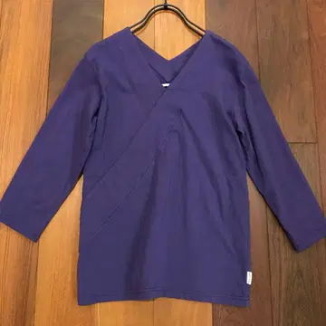 SOUSOU 누키에리 지반 7부 기장 에도 보라색 사이즈 S