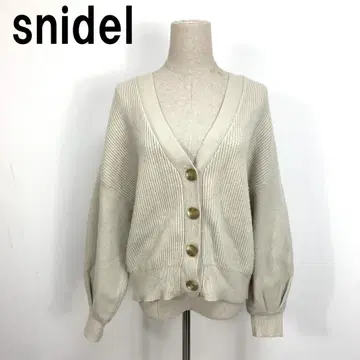 A7332 스나이델 긴팔 니트 스웨터 울 리본 화이트 계열 F