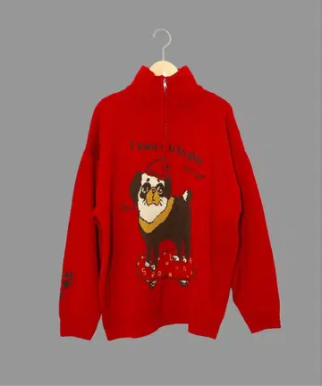 스칼라 153685: 관심 받고 싶은 퍼그 하이넥 니트 풀오버