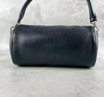 새상품급 HIROFU 히로프 핸드백 가죽백 주름 가죽 다크 네이비