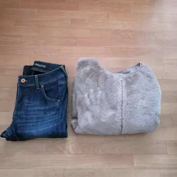 여성용 퍼지 블루종 & CLOSSHI 따뜻한 안감 청바지 67