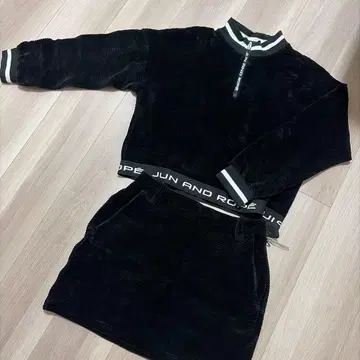 준앤로프 블랙 코듀로이 셋업