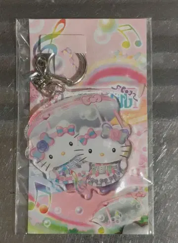 하모니랜드 퍼레이드 디자인 아크릴 키링 키티 & 미미