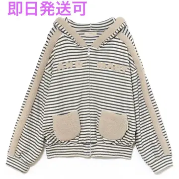 ANDMARY Merry border zip tops