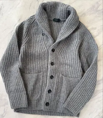 [ 미사용 새상품 ] ZANONE ( 자노네 ) 리브 숄카라 니트 가디건