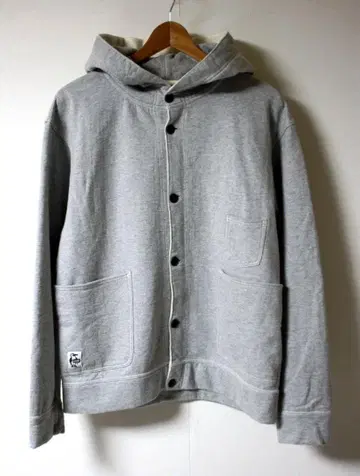 CHUMS (참스) 후드 부착 맨투맨 자켓 XL 단추식 후드티