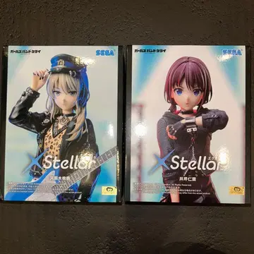 걸즈밴드 클라이 카와라기 모모카 이세리 니나 Xstellar 피규어 2점