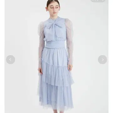 세퍼레이트 라메 튤 드레스 FURFUR 스카이블루