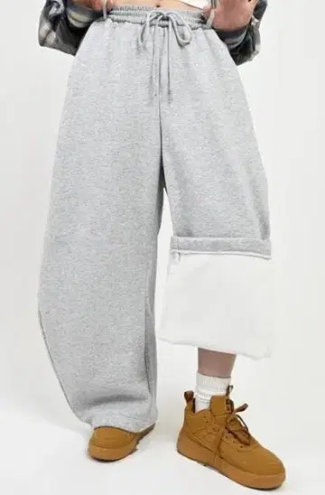 L2092 플리스 벌룬 스웨트 팬츠 L (gray) 지저인 ONLINE