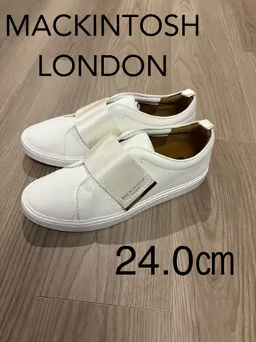 [ 미사용 새상품 하자품 ] 매킨토시 런던 벨크로 스트랩 스니커즈