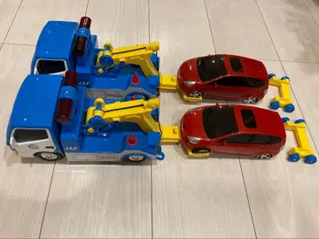 JAF 견인차 & 빨간색 미니카 2세트 토이코