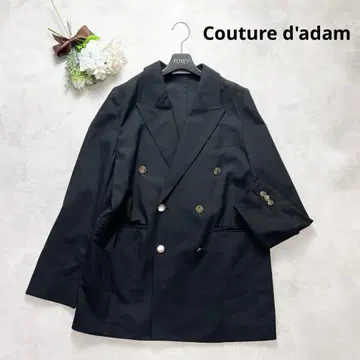 고급스러움 쿠튀르 드 아담 네이비 블레이저 자켓 블랙 36 여성용