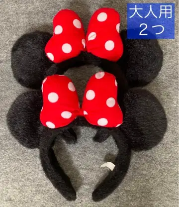 디즈니 머리띠 미니 판타지아 마법사의 제자 빨간색 2개 페어