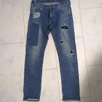 BEAMS 빈티지 스키니 데님