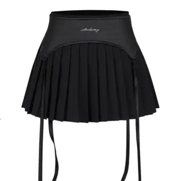 ANDWANG AND Garter 미니 스커트 블랙 S