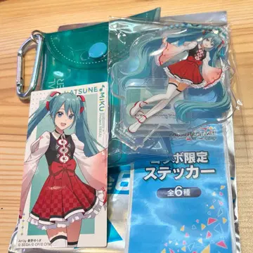 프로세카 x 스시로 하츠네 미쿠 멀티 파우치 아크릴 참 스티커
