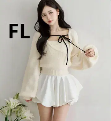 다리치 볼륨 벌룬 미니 스커트